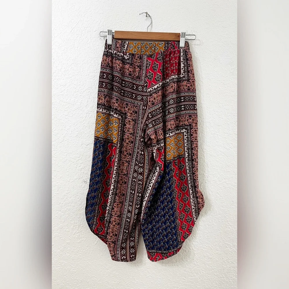 Anthro - Faveur Festival Flowy Wide Leg Crop Pants - S - Picture 4 of 12